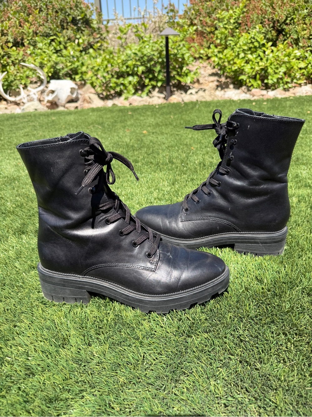 Dolce Vita Leather Lottie Combat Boot 8